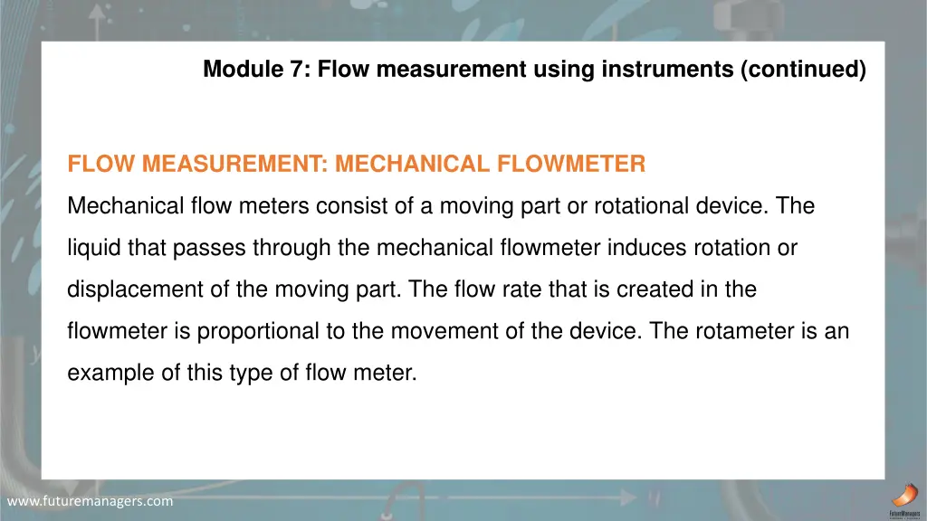 module 7 flow measurement using instruments 1