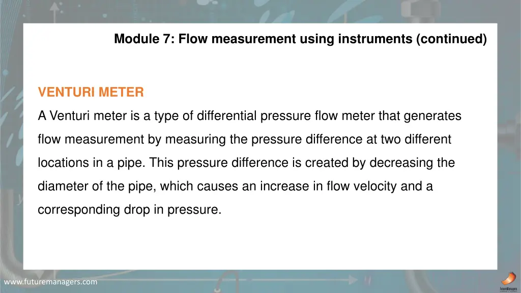 module 7 flow measurement using instruments 4