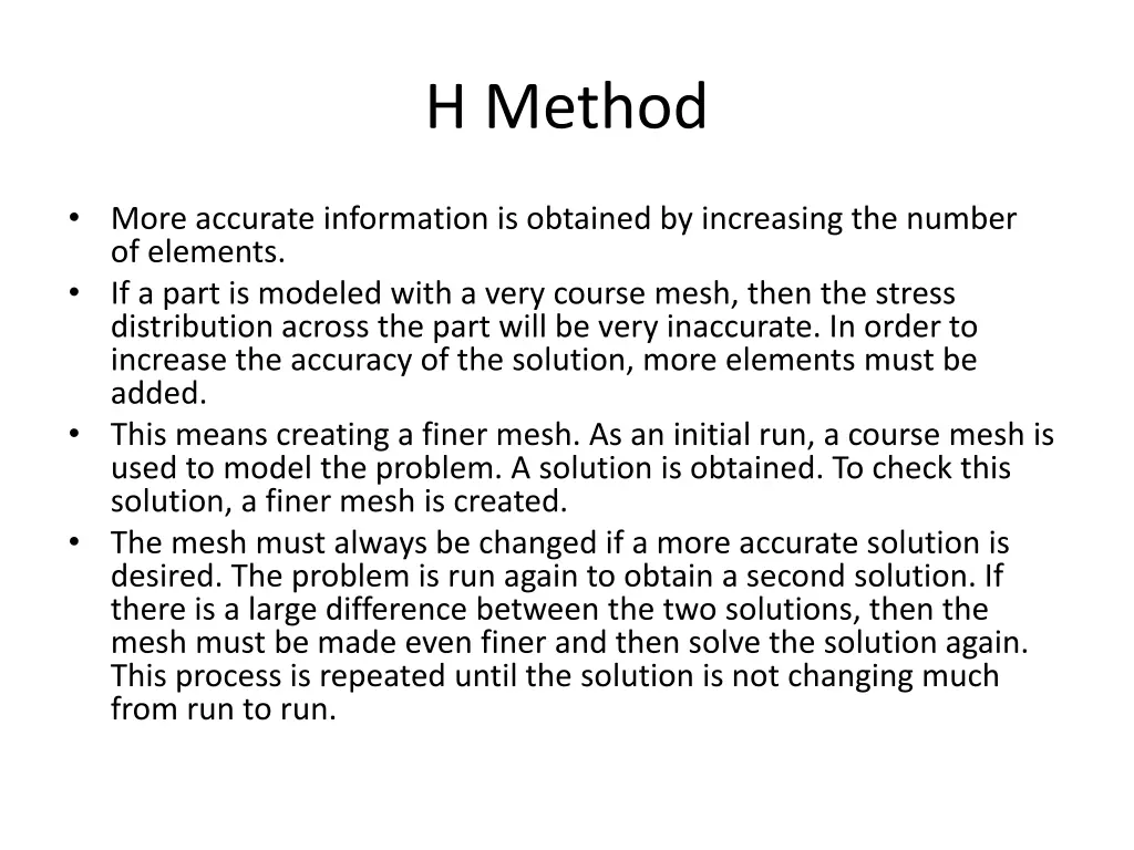 h method 1