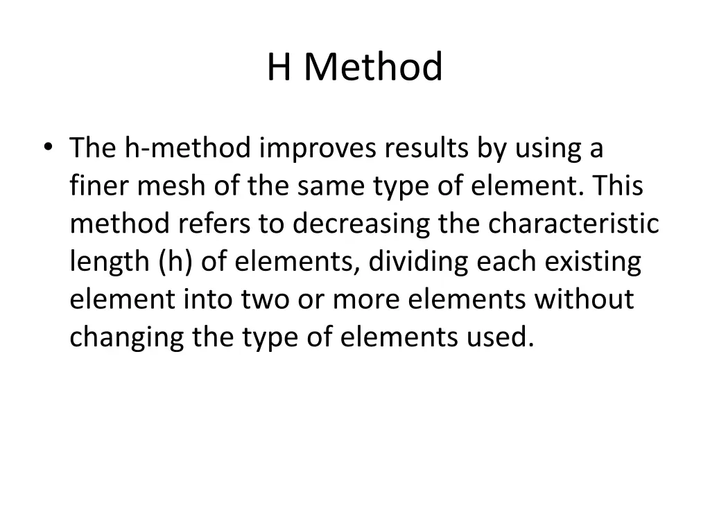 h method
