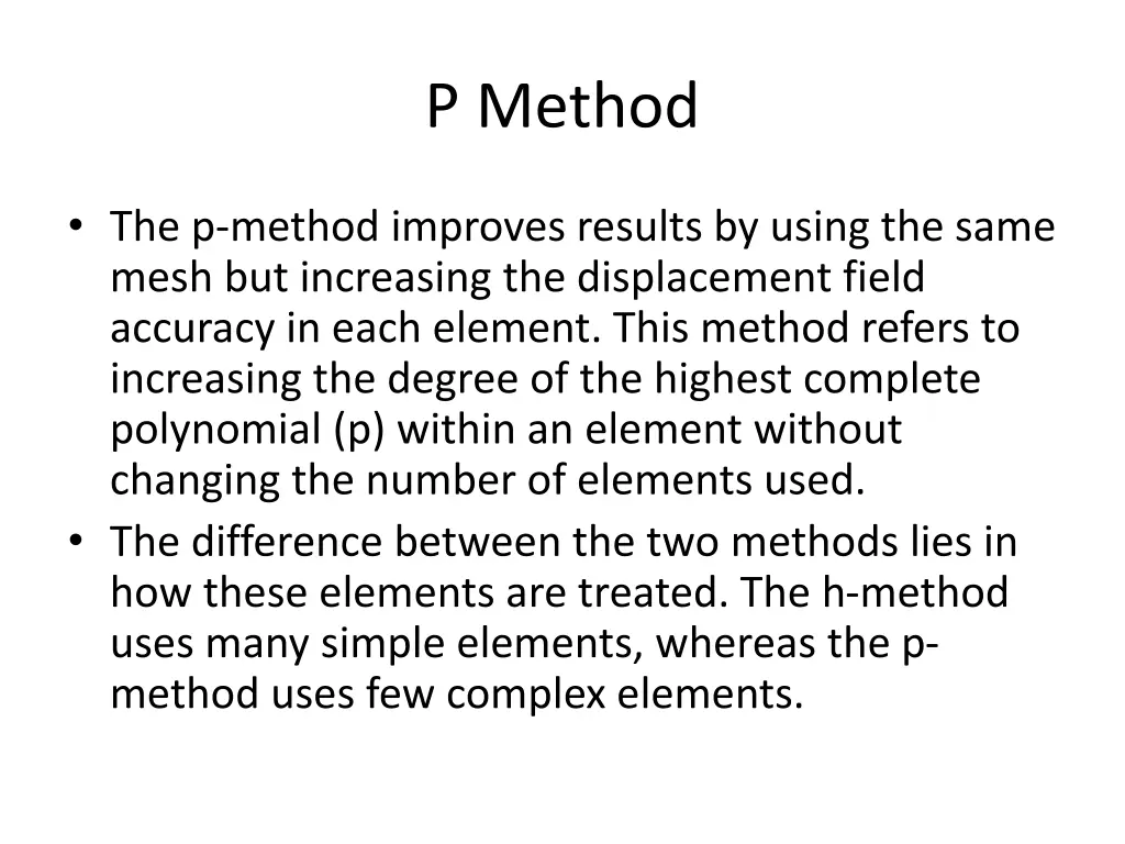 p method