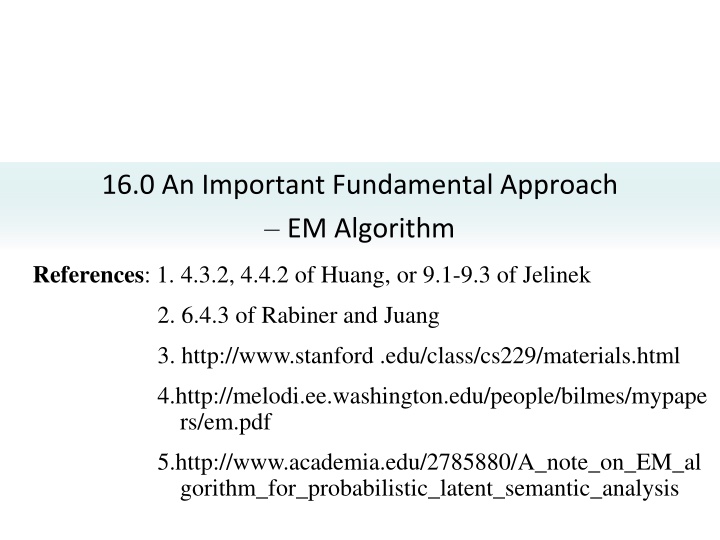 16 0 an important fundamental approach