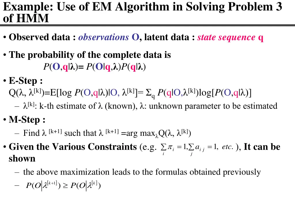 example use of em algorithm in solving problem