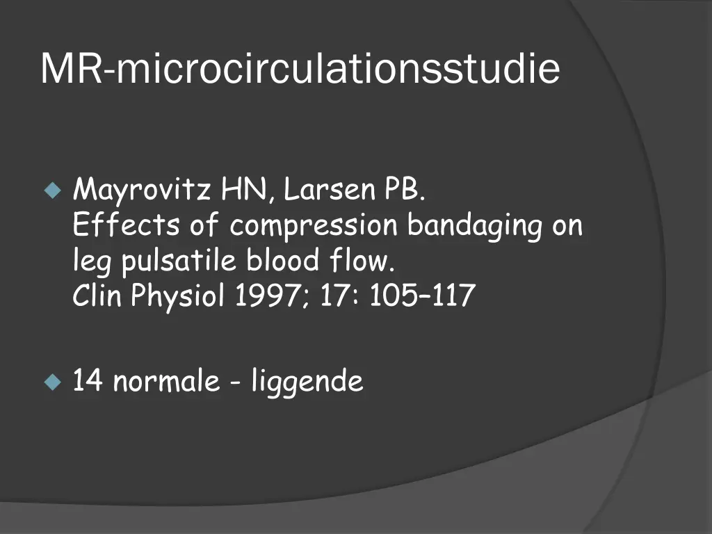 mr microcirculationsstudie