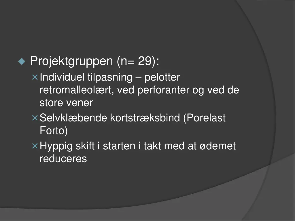 projektgruppen n 29 individuel tilpasning