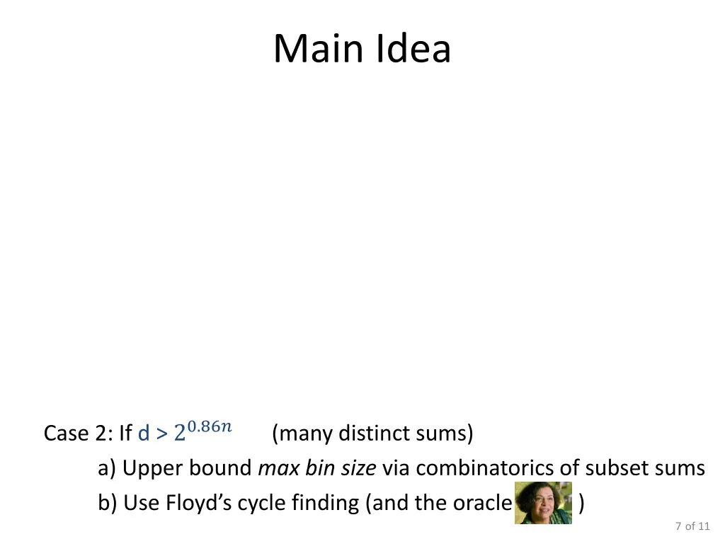 main idea 1