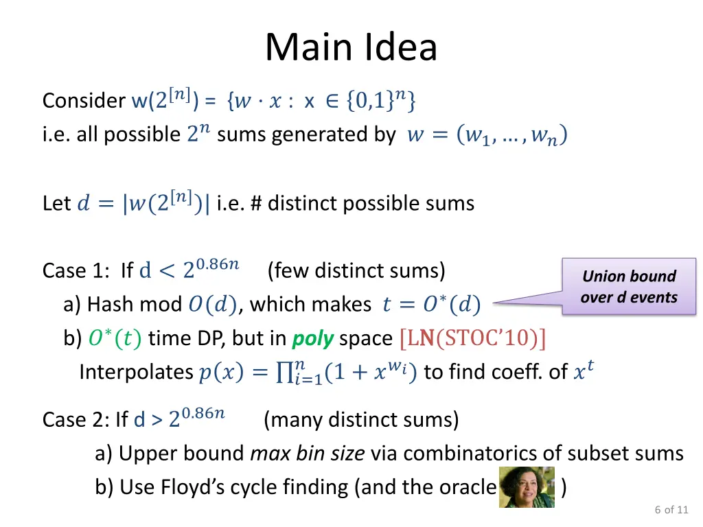 main idea