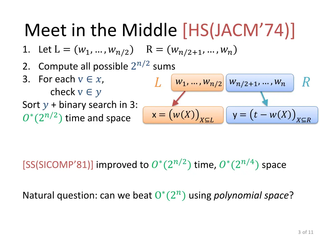 meet in the middle hs jacm 74