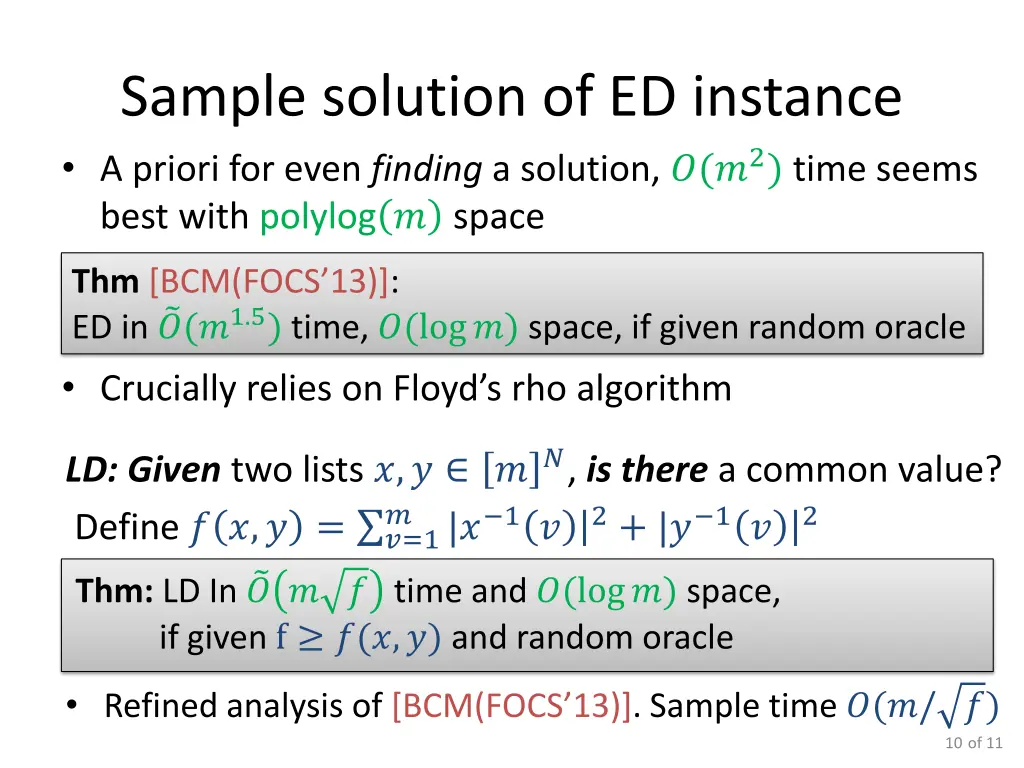 sample solution of ed instance