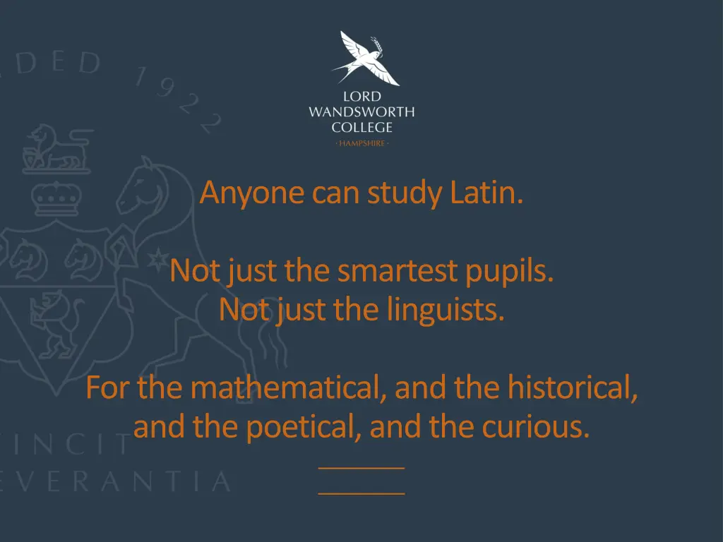 anyone can study latin