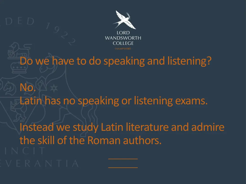 do we have to do speaking and listening