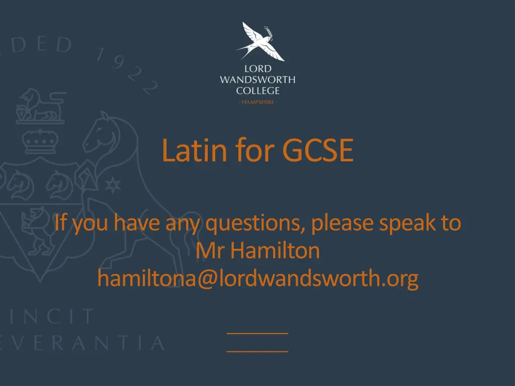latin for gcse