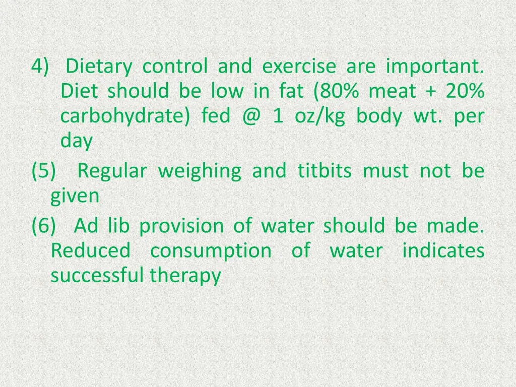 4 dietary control and exercise are important diet