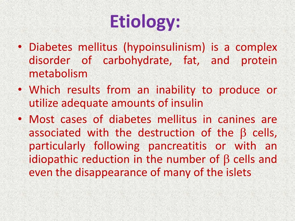 etiology