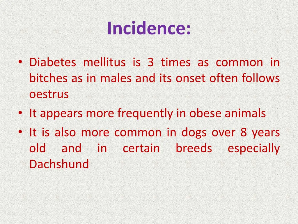 incidence