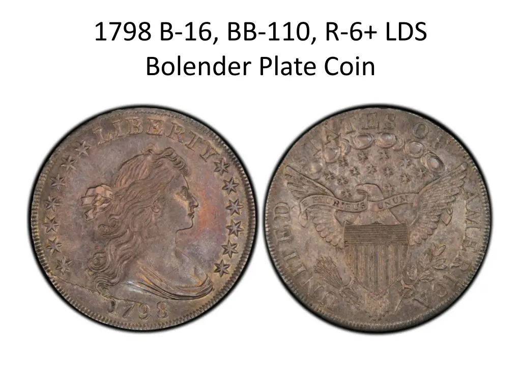 1798 b 16 bb 110 r 6 lds bolender plate coin
