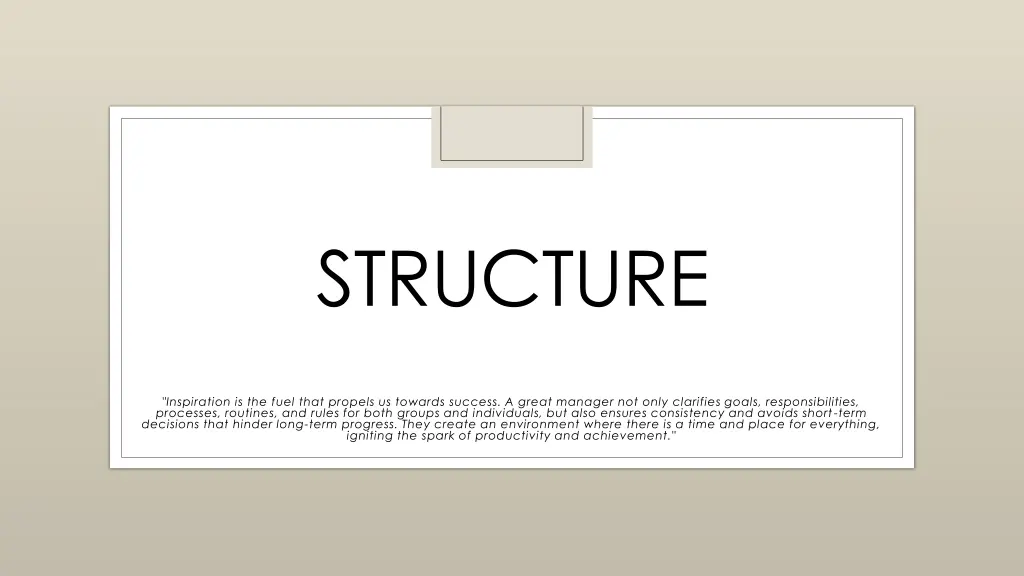 structure