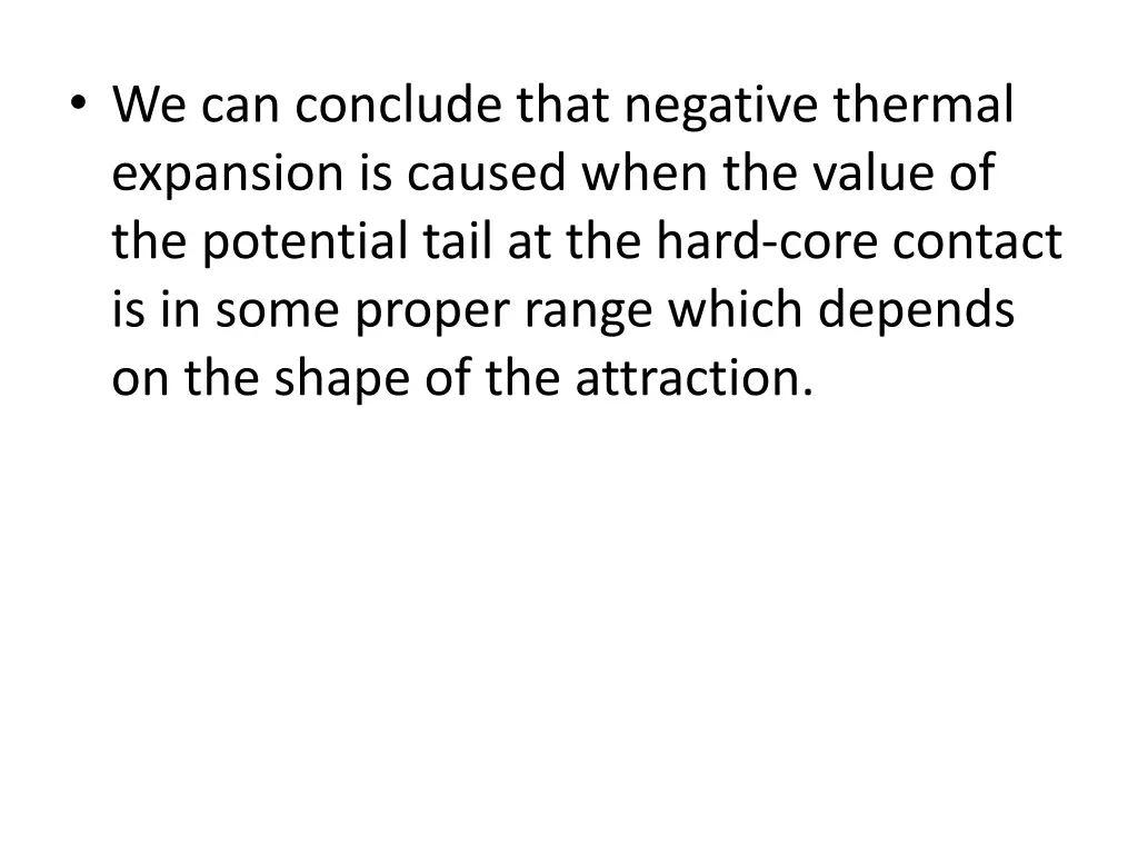 we can conclude that negative thermal expansion