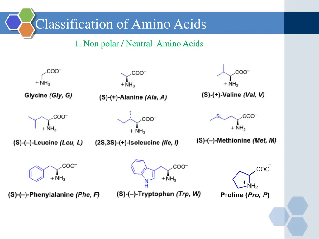classification of amino acids 1
