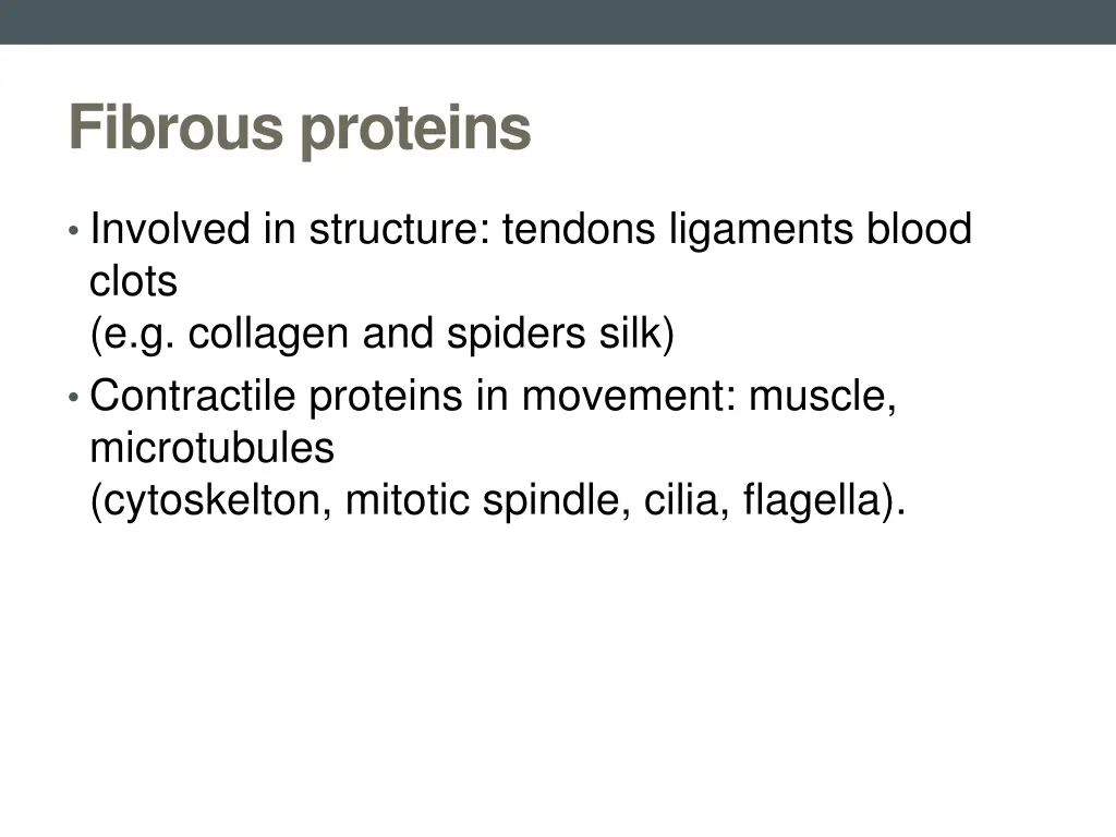 fibrous proteins