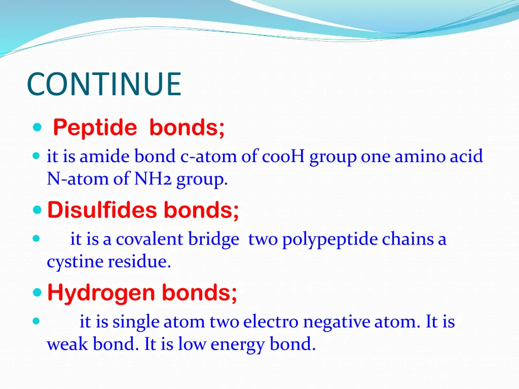 continue peptide bonds it is amide bond c atom