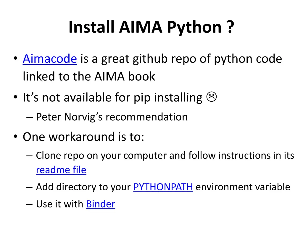 install aima python