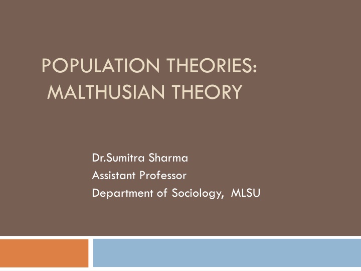 population theories malthusian theory