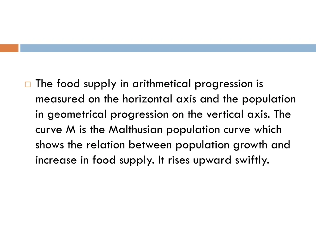 the food supply in arithmetical progression