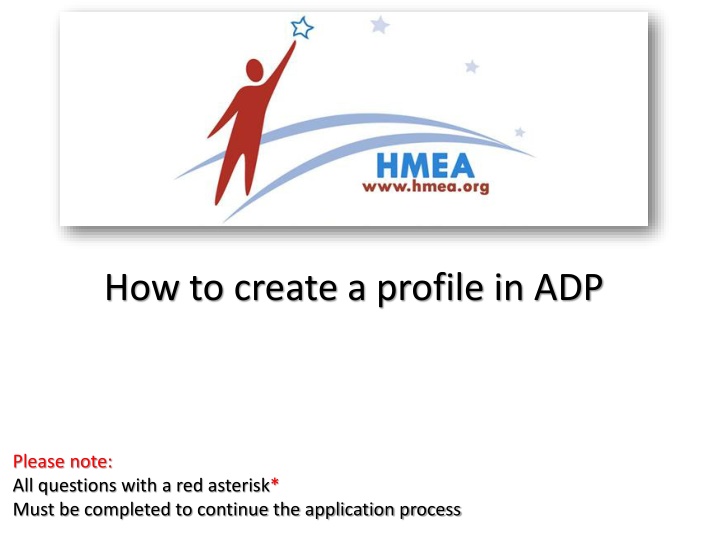 how to create a profile in adp