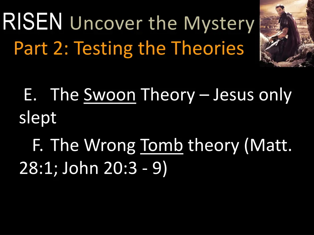 risen uncover the mystery part 2 testing 6