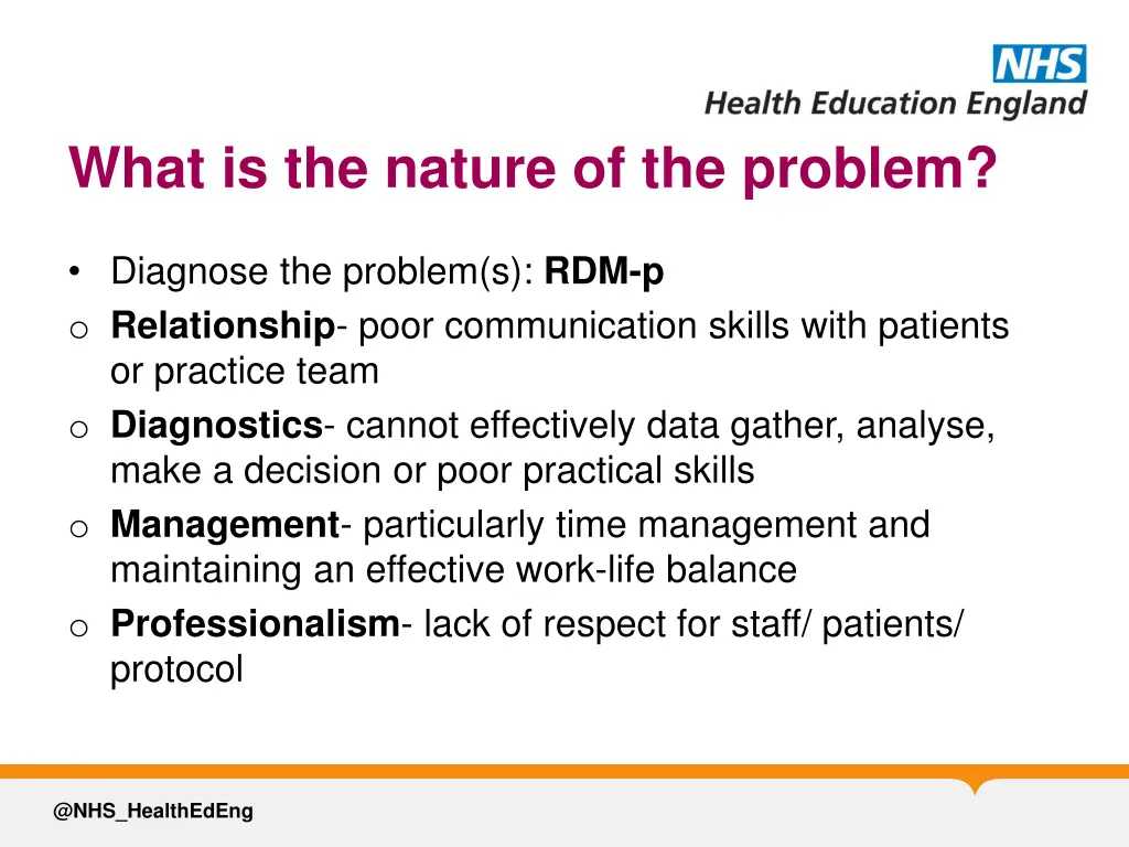 what is the nature of the problem