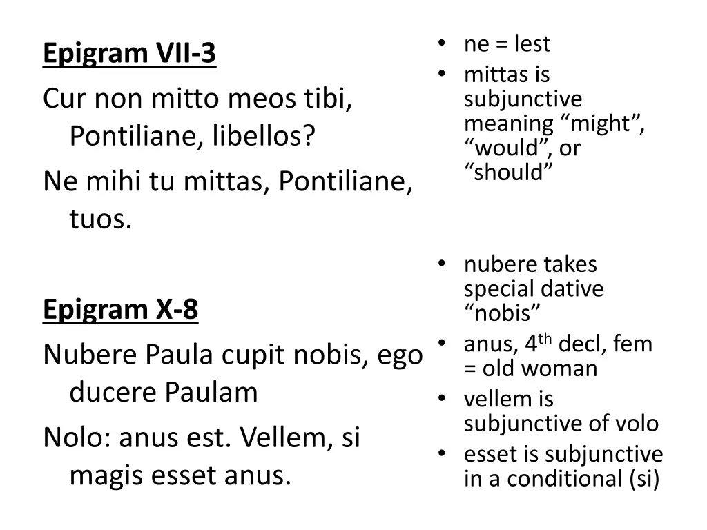 ne lest mittas is subjunctive meaning might would