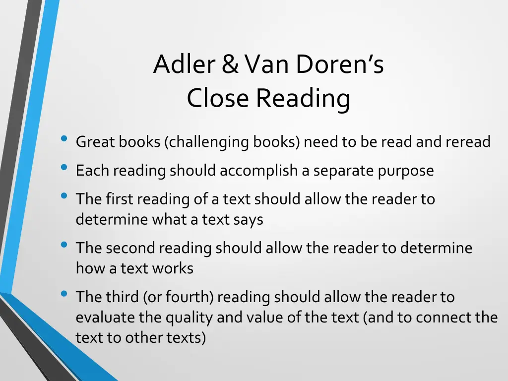 adler van doren s close reading great books