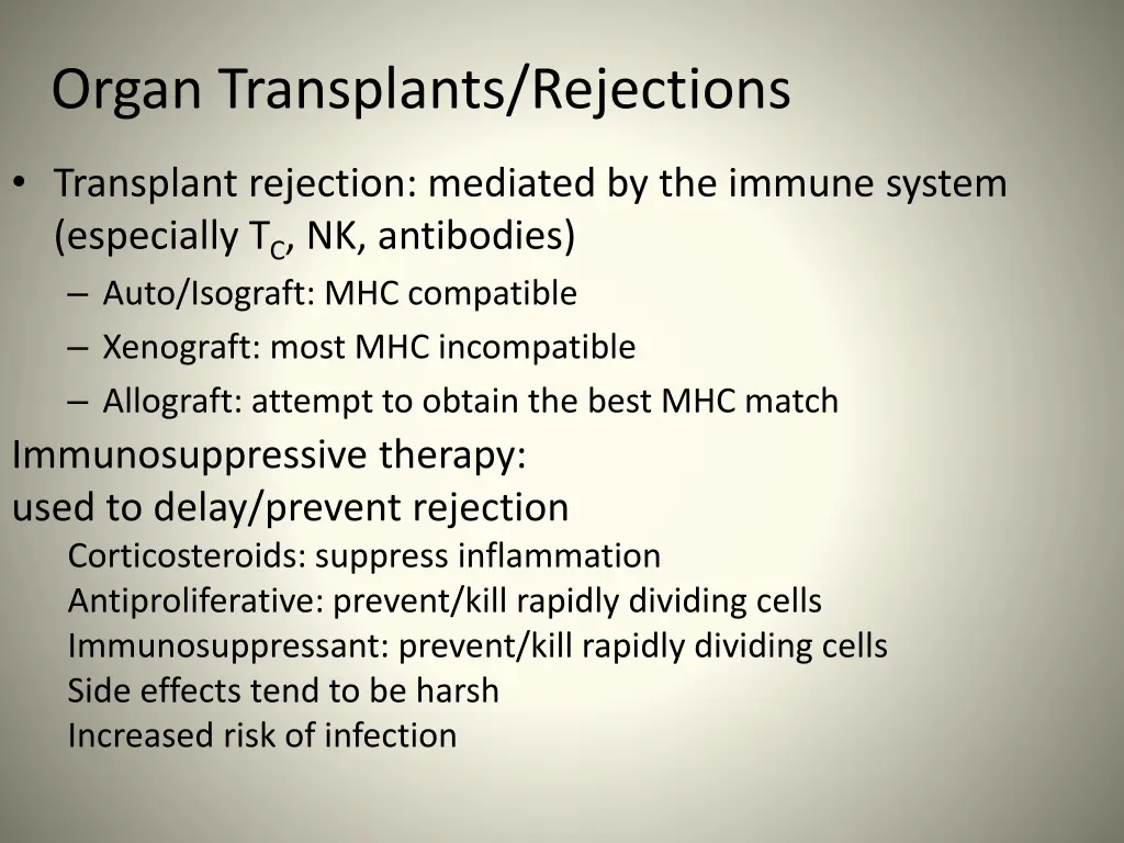 organ transplants rejections 1