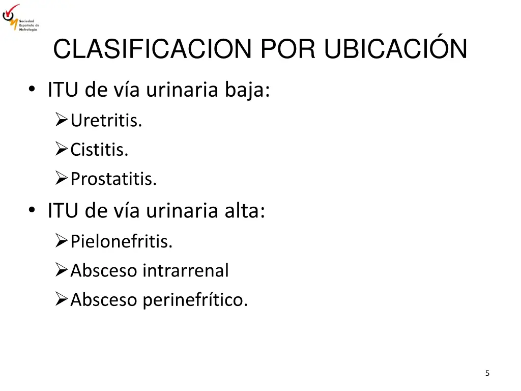 clasificacion por ubicaci n