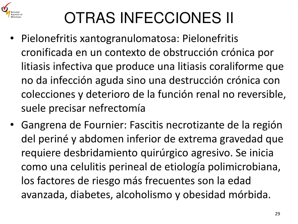 otras infecciones ii pielonefritis