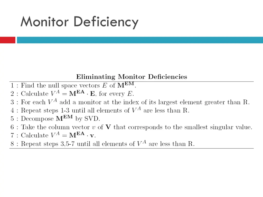 monitor deficiency