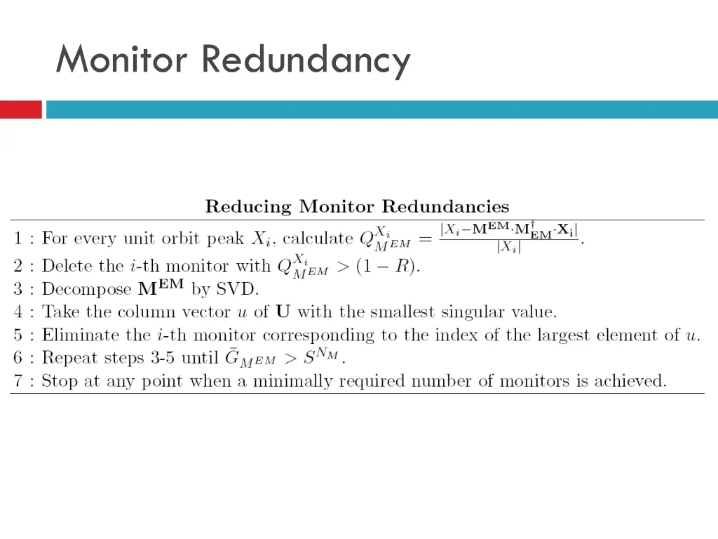 monitor redundancy 1