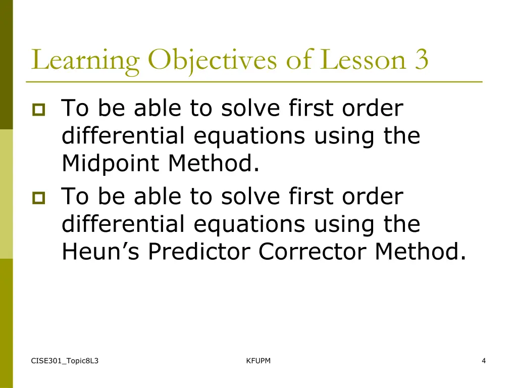 learning objectives of lesson 3