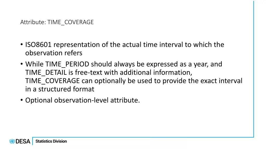 attribute time coverage