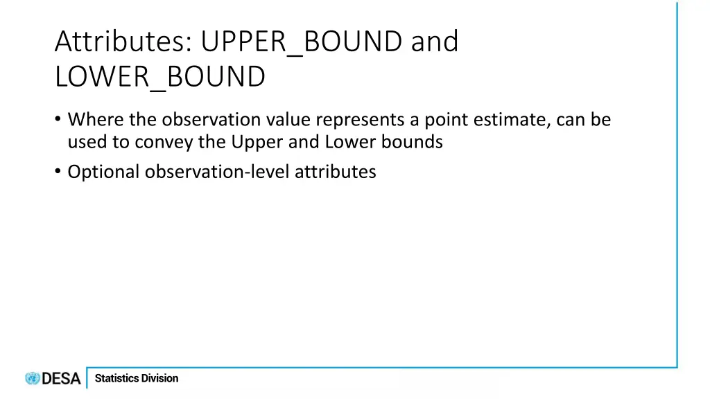 attributes upper bound and lower bound
