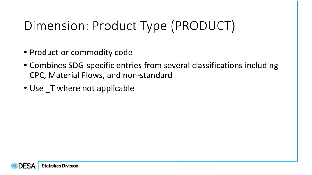 dimension product type product