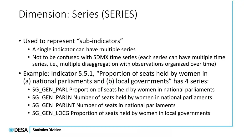 dimension series series