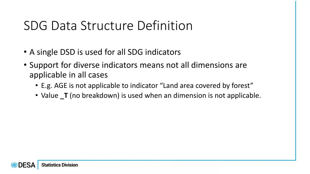 sdg data structure definition 1