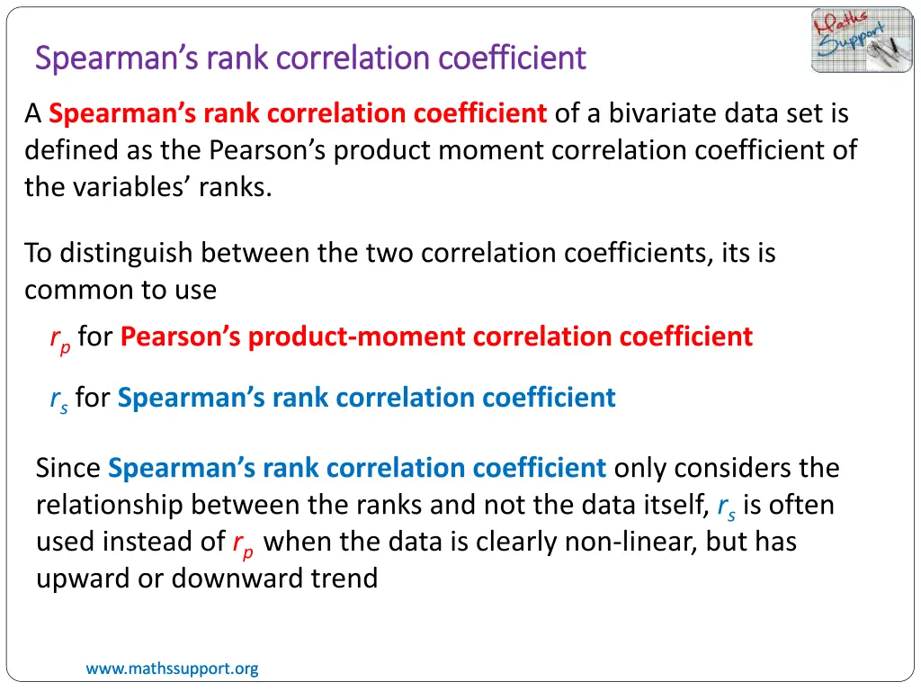 spearman s rank correlation coefficient spearman