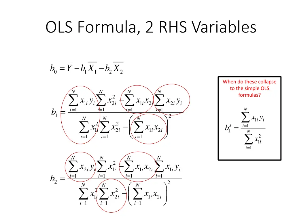 ols formula 2 rhs variables