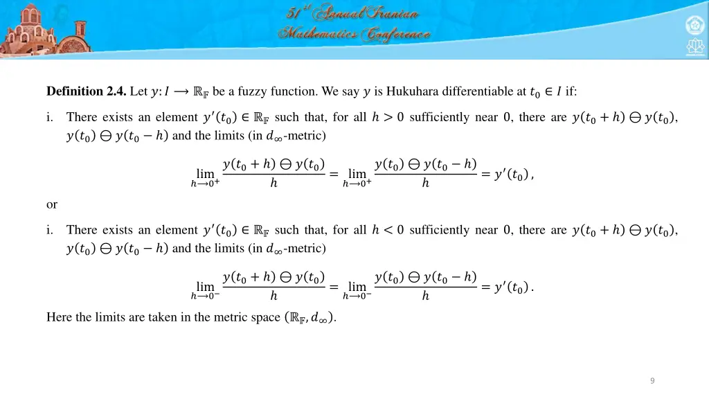 definition 2 4 let be a fuzzy function