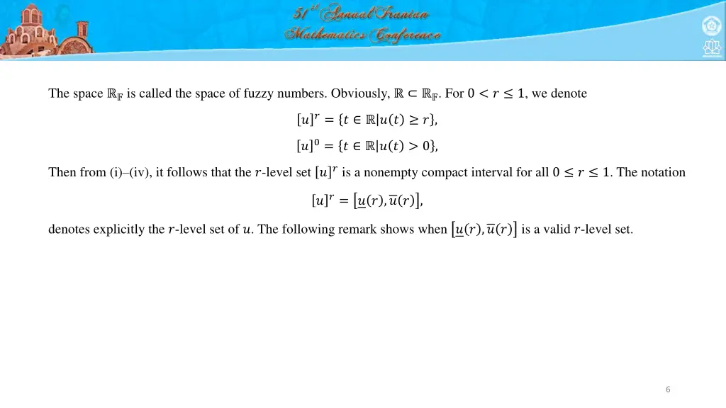 the space is called the space of fuzzy numbers