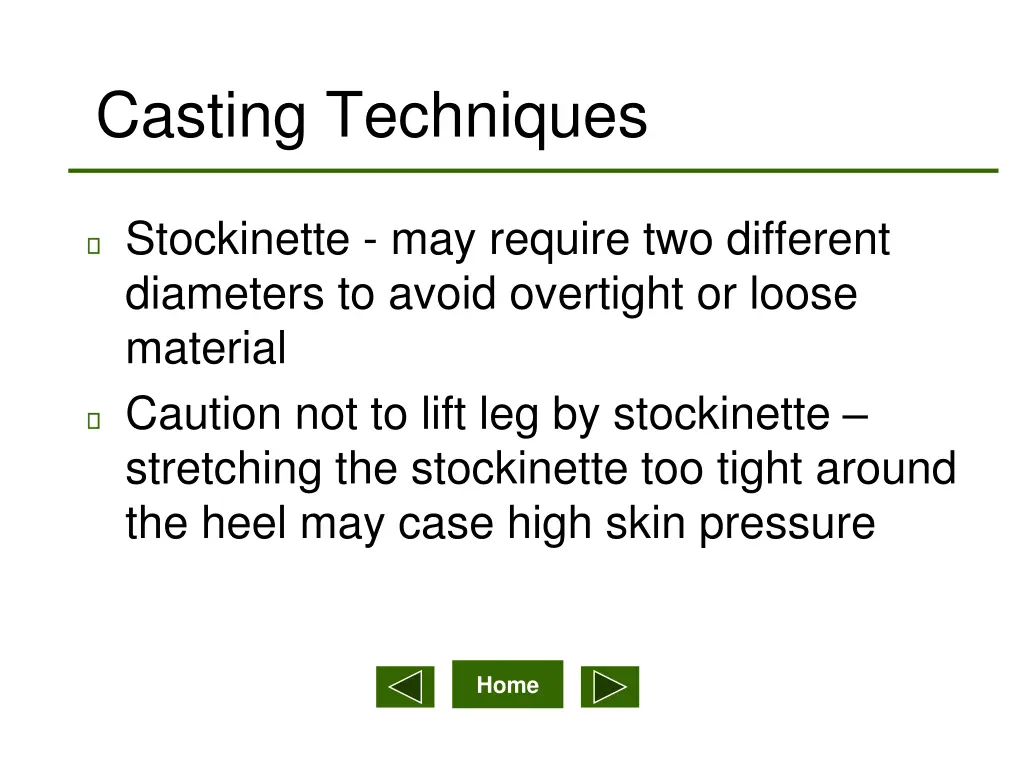 casting techniques