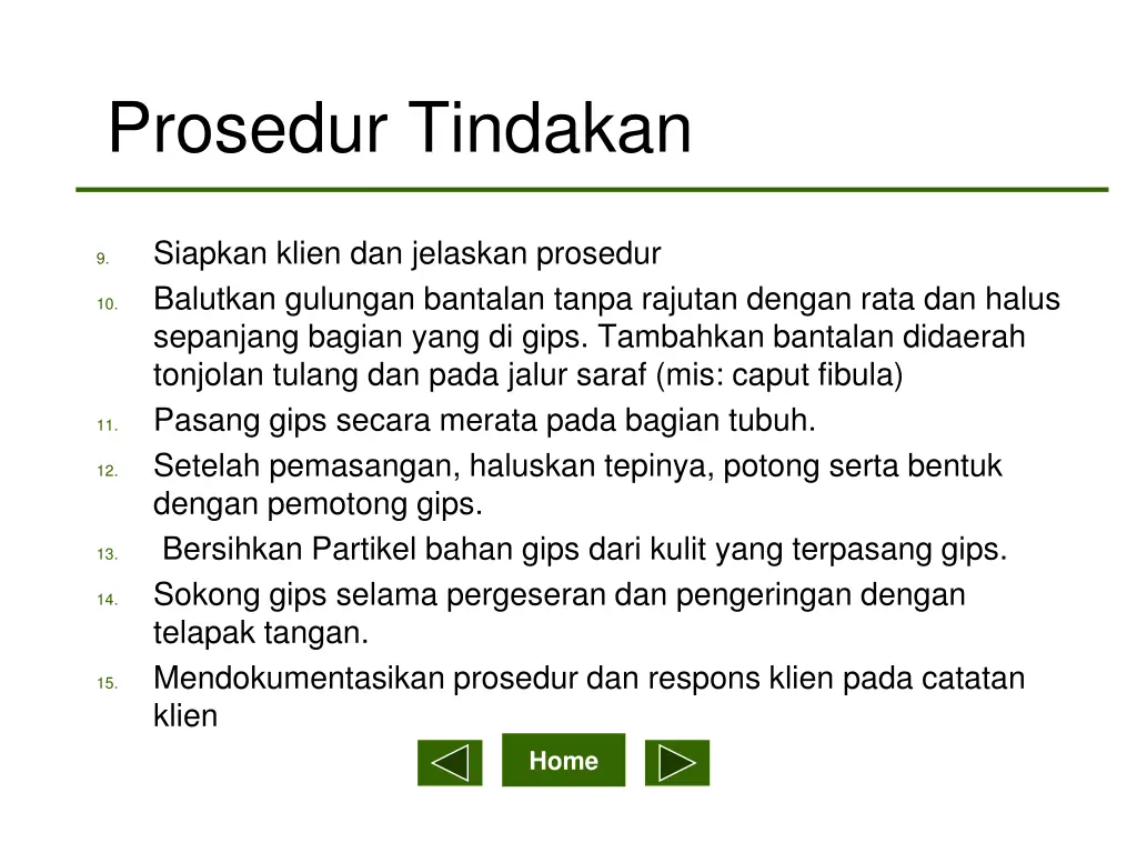 prosedur tindakan 1